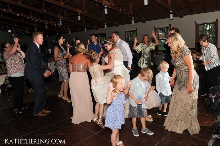 Guests Dancing at Earle Brown Heritage Center Wedding