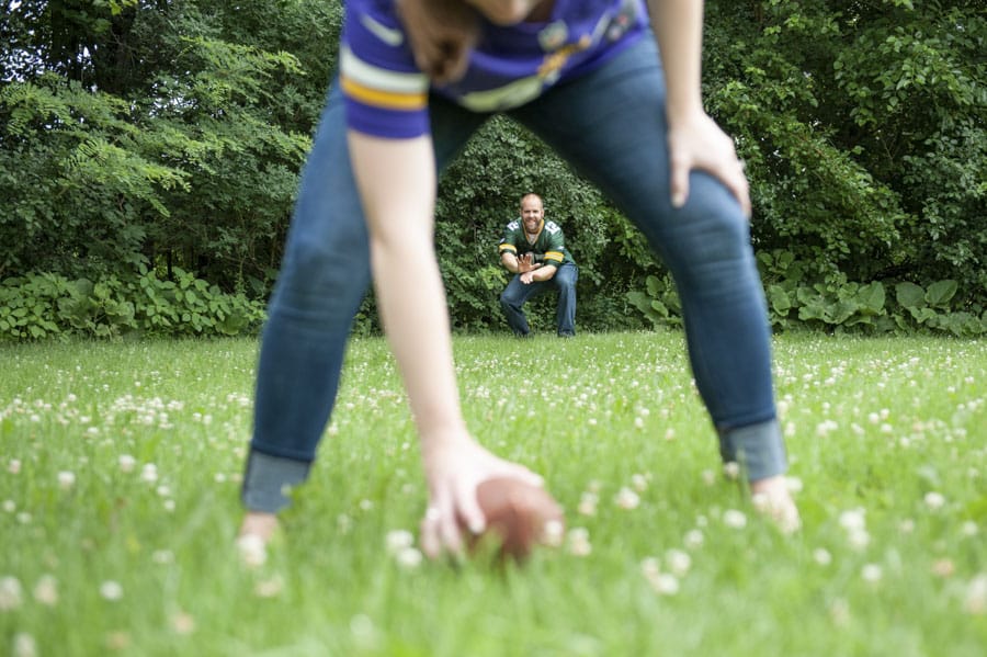 Vikings vs Packers Engagement Photo